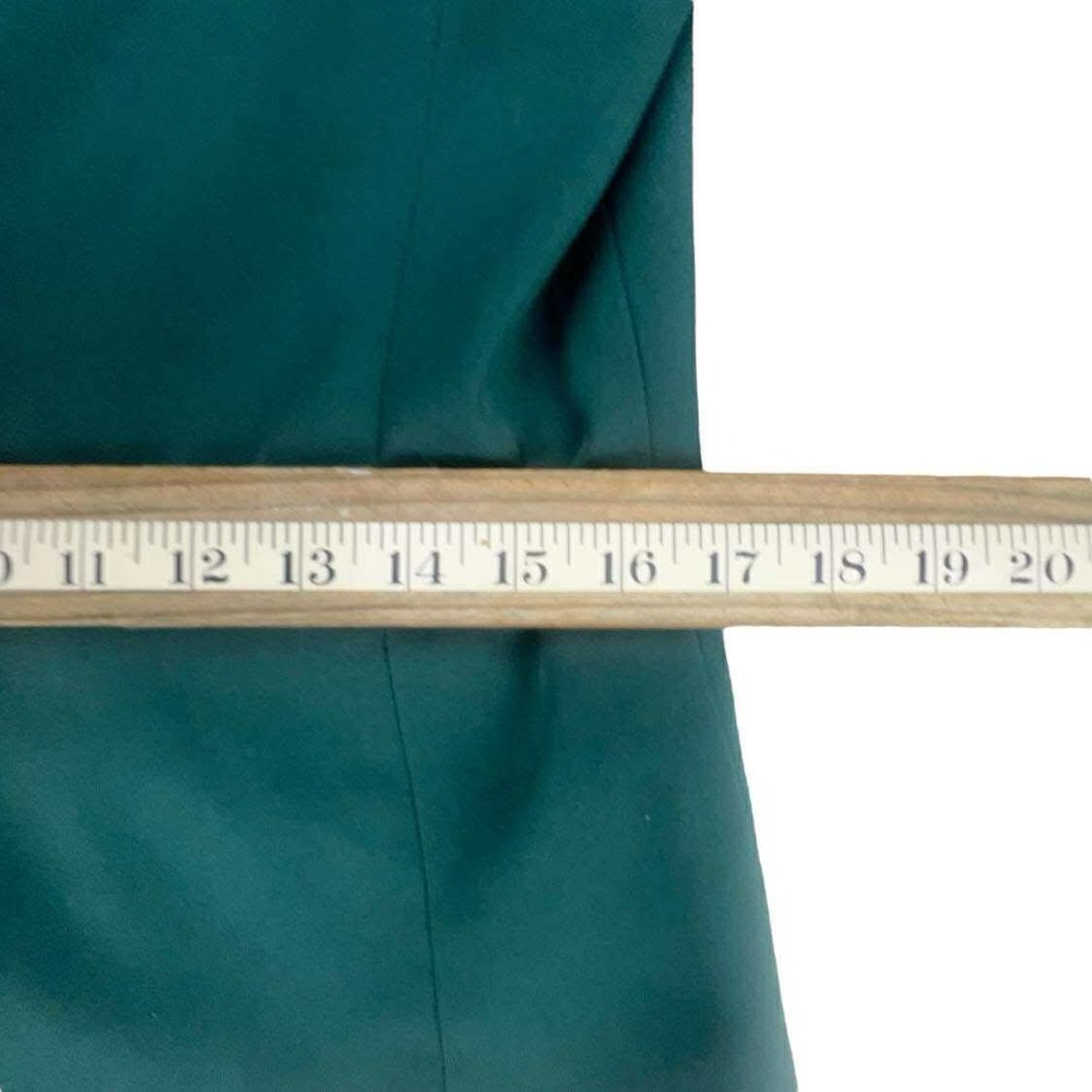 Vintage Karen Scott size 8 Petites Green Short‎ Sleeve Blazer Jacket Business - Picture 12 of 12